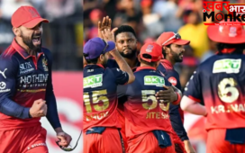RCB ने पंजाब को हराकर किया क्वालीफाई, किंग कोहली, वेंकटेश और भुवनेश्वर कुमार रहे जीत के हीरो