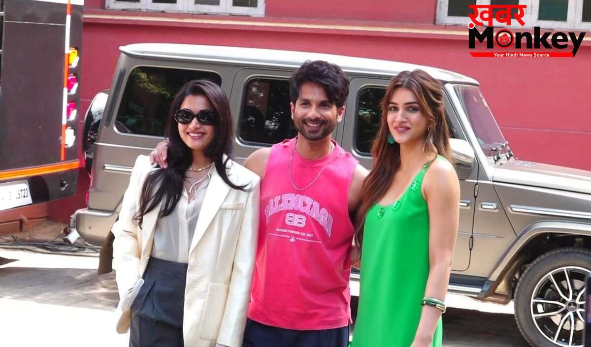 जबरदस्त केमिस्ट्री और किलर स्टाइल, Cocktail 2 के प्रमोशन में Shahid-Kriti-Rashmika ने लूटी लाइमलाइट