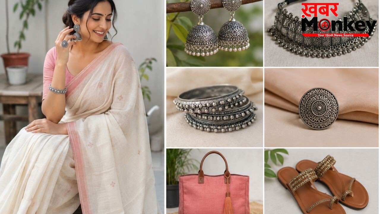 सिंपल कॉटन साड़ी को स्टाइलिश लुक देंगे ये फैशन टिप्स, ज्वेलरी से बैग तक ऐसे करें पेयर