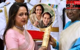 ‘उन्होंने मेरा हाथ थामकर मुझे मंच तक पहुंचाया’, पद्म विभूषण पुरस्कार लेते वक्त हेमा मालिनी ने महसूस की धर्मेंद्र की मौजूदगी
