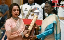 पद्म सम्मान के बाद भावुक हुईं Hema Malini, दिवंगत पति Dharmendra को याद कर लिखा संदेश- 'मानो धर्मेंद्र जी मेरा हाथ थामे हुए हैं'