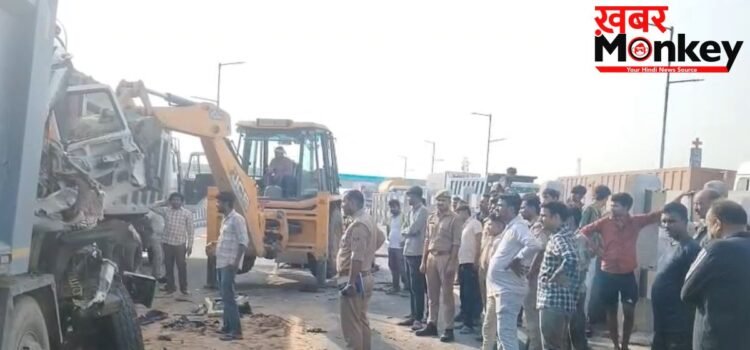 दर्दनाक हादसा! मौरंग से लदे बेकाबू डंपर ने खड़े डंपर में मारी टक्कर, दो सगे भाइयों की हो गई मौत