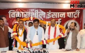 चुनाव से पहले ओपी राजभर को झटका, प्रदेश अध्यक्ष प्रेम चंद्र कश्यप और पूर्व मंत्री अच्छे लाल निषाद ने थामा VIP का दामन