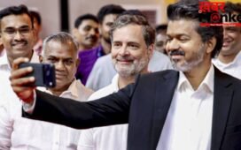 स्टाफ की मदद में जुटे विजय, साथ मिलकर उठाई टेबल, इंप्रेस हुए थलापति के फैन, राहुल गांधी का रिएक्शन वायरल