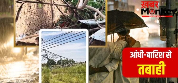 कहीं पेड़ गिरे तो कहीं उड़ गए आशियाने…UP में आंधी-बारिश का कहर, 31 मौतें; चित्रकूट में 500 तोतों की भी गई जान
