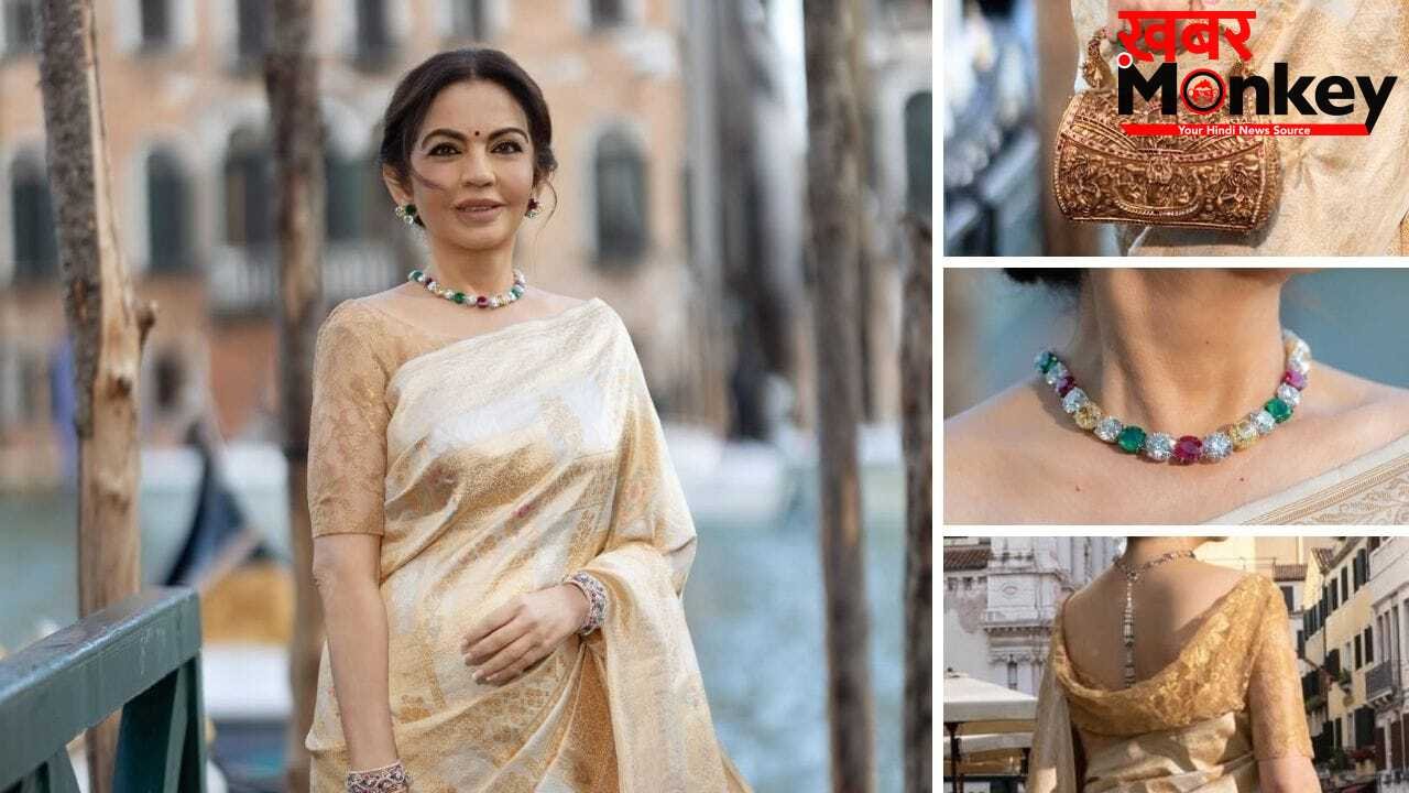 5 महीने में बनी कुडवा साड़ी! कोलंबिया-बर्मा के पन्ना-हीरा की जूलरी…नीता अंबानी का नया लुक है इतना खास