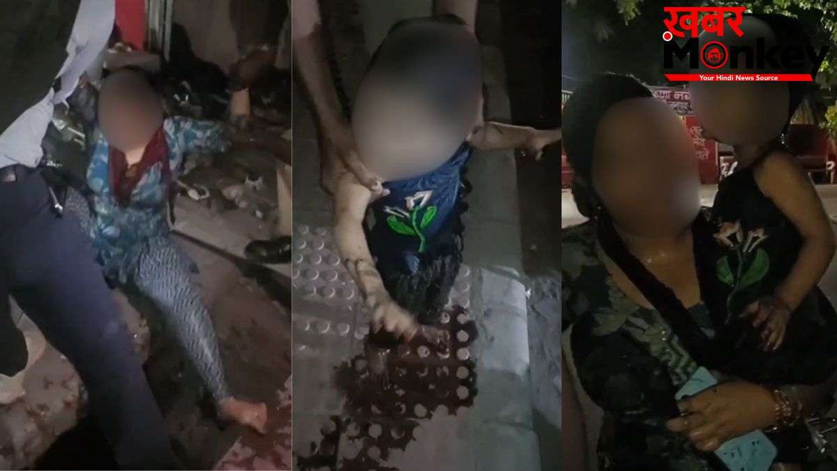 यूपी: मथुरा में खुले नाले में गिरी महिला और उसकी 3 साल की बच्ची, बाल-बाल बची जान