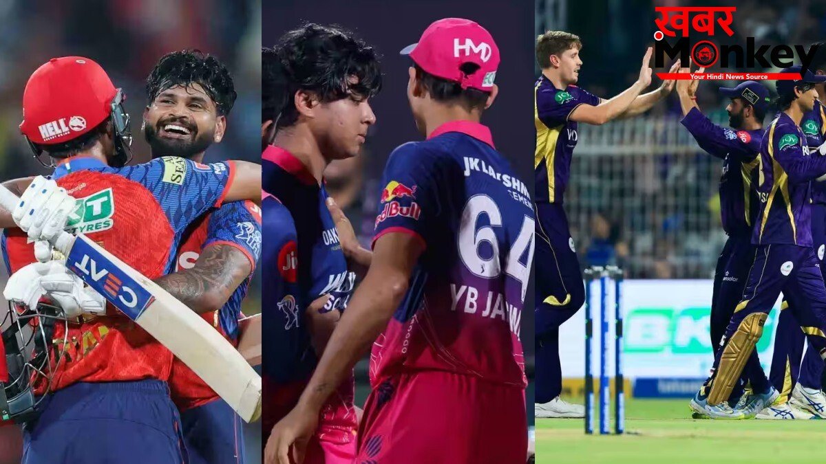 IPL 2026 प्लेऑफ का गणित: आखिरी दिन, अंतिम 2 मैच और एक स्थान बाकी; PBKS, RR या KKR, रेस में कौन आगे?