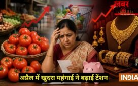महंगाई का नया झटका: टमाटर ने बिगाड़ा रसोई का बजट, तो ज्वेलरी के दामों ने उड़ाईं नींद; अप्रैल में 3.48% खुदरा महंगाई