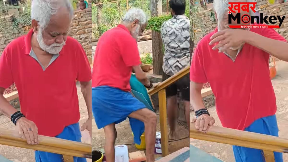 बॉलीवुड का दिग्गज एक्टर, खुद कर रहा मंदिर की रगड़ाई-पोताई, झलक आई सामने तो फैंस ठोकने लगे सलाम