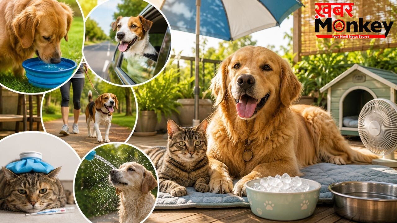 हीट वेव में पालतू जानवरों में दिखने वाले खतरे के संकेत, गर्मियों में Pets का ऐसे रखें ख्याल