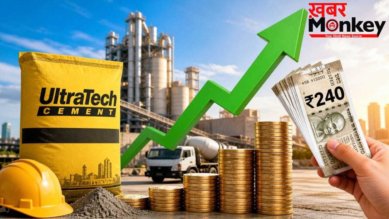 अल्ट्राटेक सीमेंट के निवेशकों की बल्ले-बल्ले.. हर शेयर पर ₹240 का नकद फायदा, भाव भी छुएगा आसमान!