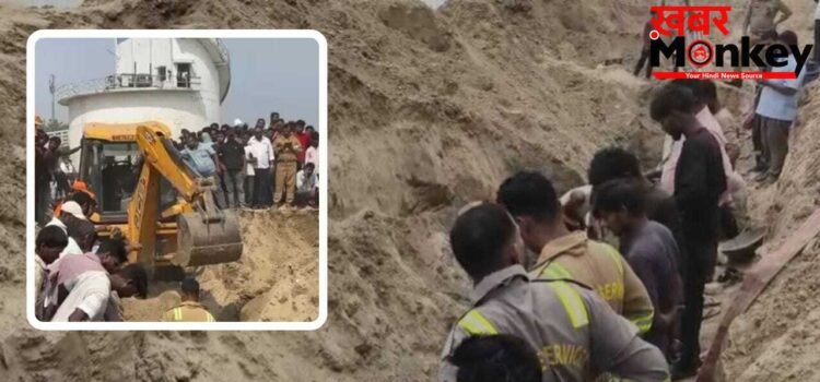 प्रयागराज में दर्दनाक हादसा… सीवर लाइन खुदाई के दौरान मिट्टी में दबा मजदूर, मौत