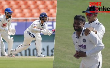 IND vs AFG Day 2: भारत का दबदबा बरकरार, बल्लेबाजों के बाद गेंदबाजों ने अफगानिस्तान पर ढाया कहर IND vs AFG Day 2: भारत का दबदबा बरकरार, बल्लेबाजों के बाद गेंदबाजों ने अफगानिस्तान पर ढाया कहर