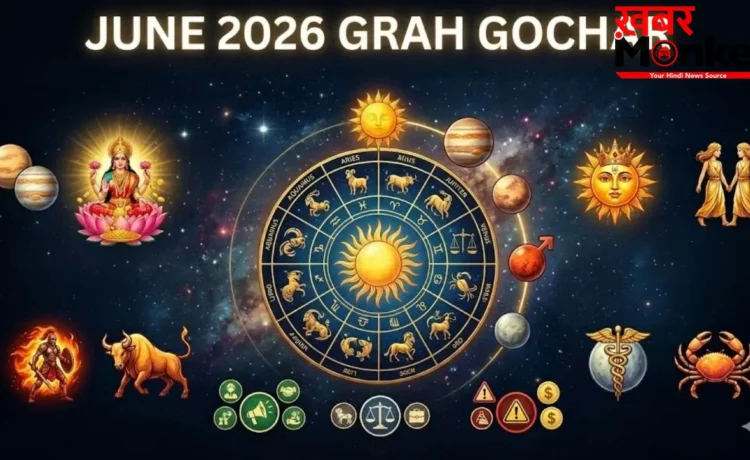 June 2026 Grah Gochar: गुरु-शुक्र बनाएंगे गजलक्ष्मी राजयोग, जानें किस राशि की लगेगी लॉटरी और किसे होगा नुकसान