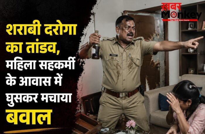 शराबी दरोगा का तांडव, महिला सहकर्मी के आवास में घुसकर मचाया बवाल,फिर पुलिस ने… शराबी दरोगा का तांडव, महिला सहकर्मी के आवास में घुसकर मचाया बवाल,फिर पुलिस ने…