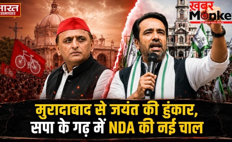 सपा के मजबूत गढ़ में NDA की नई चाल, मिशन-2027 की तैयारी में जयंत आज मुरादाबाद में भरेंगे हुंकार