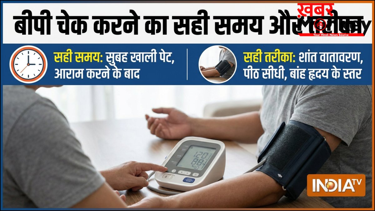 क्या आप भी गलत टाइम पर, गलत तरीके से चेक कर रहे हैं अपना ब्लड प्रेशर, जानिए बीपी चेक करने का सही तरीका