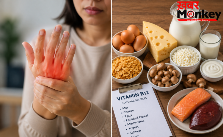 बॉडी में Vitamin b12 की कमी होने पर होती है थकान और हाथ-पैरों में झुनझुनी, इन 5 फूड्स से कर सकते हैं कमी को पूरा, डॉक्टर से जानिए फूड लिस्ट बॉडी में Vitamin b12 की कमी होने पर होती है थकान और हाथ-पैरों में झुनझुनी, इन 5 फूड्स से कर सकते हैं कमी को पूरा, डॉक्टर से जानिए फूड लिस्ट