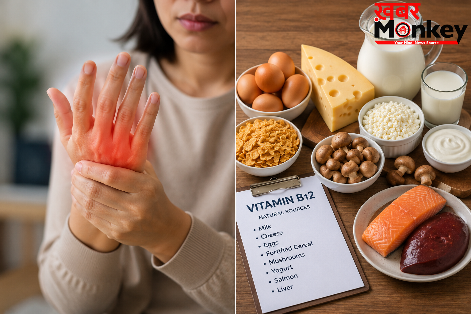 बॉडी में Vitamin b12 की कमी होने पर होती है थकान और हाथ-पैरों में झुनझुनी, इन 5 फूड्स से कर सकते हैं कमी को पूरा, डॉक्टर से जानिए फूड लिस्ट