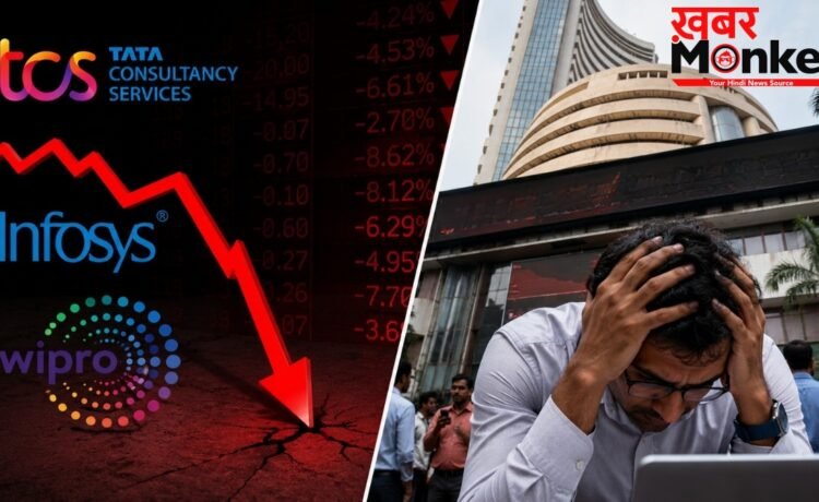 आईटी शेयरों में हाहाकार! Nifty IT इंडेक्स 6% टूटने से निवेशकों के डूबे ₹1.7 लाख करोड़, क्यों आई ये बड़ी गिरावट? आईटी शेयरों में हाहाकार! Nifty IT इंडेक्स 6% टूटने से निवेशकों के डूबे ₹1.7 लाख करोड़, क्यों आई ये बड़ी गिरावट?