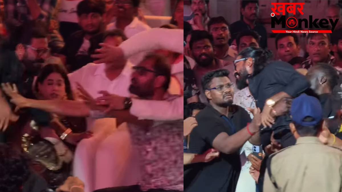 इवेंट में बैठी थीं जाह्नवी, तभी दौड़ता हुआ आया शख्स, मारा जोर का धक्का, पलटा सोफा, बचाव में आगे आए बॉडीगार्ड