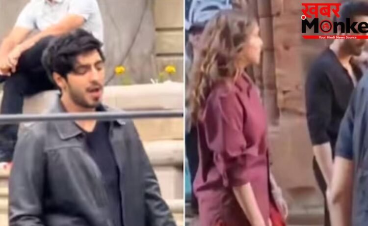 यूके में नई फिल्म की शूटिंग में जुटे अहान पांडे, सेट से लीक हुईं फोटोज, साथ दिखी ये खूबसूरत हसीना
