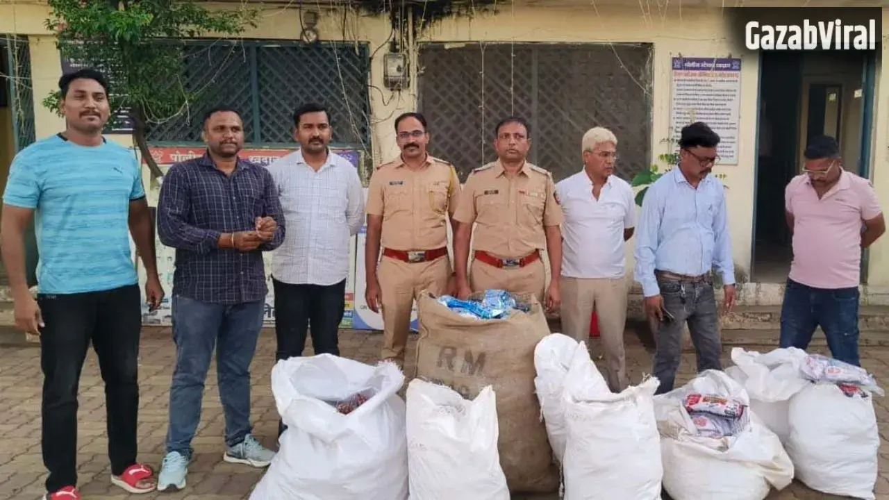 अकोला में पुलिस की बड़ी कार्रवाई, सिंधी कैंप से ढाई लाख रुपये का प्रतिबंधित गुटखा जब्त