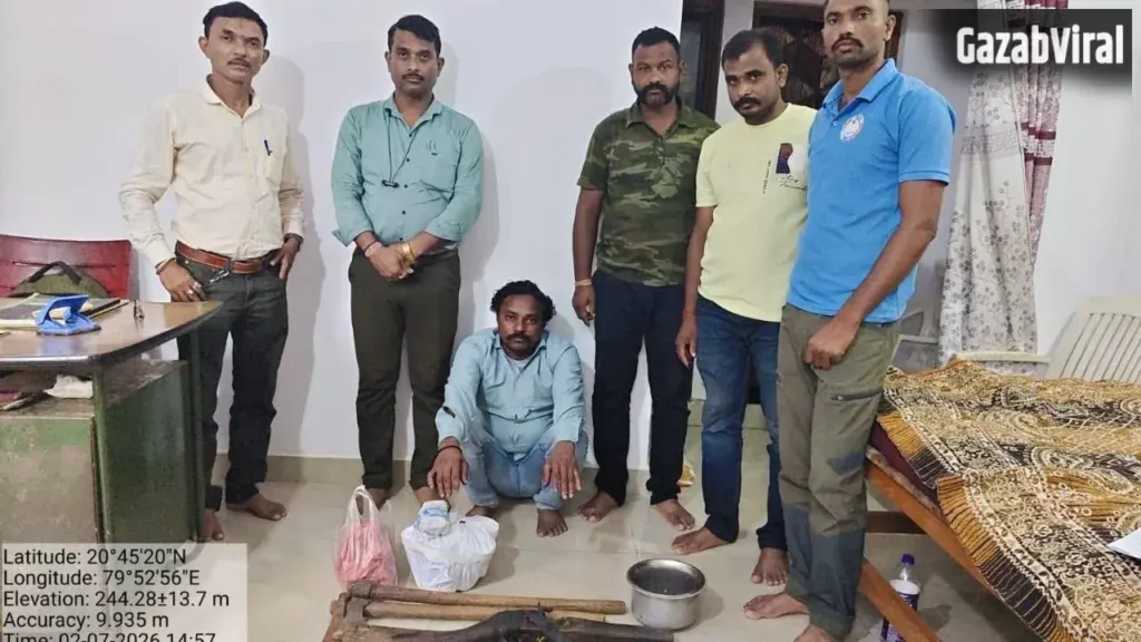 Bhandara News: लाखांदुर में वन्यजीव तस्करी पर कार्रवाई, पैंगोलिन के शल्क और चीतल का मांस जब्त​