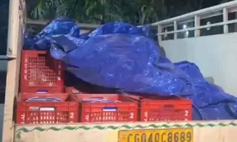 रायगढ़ में ग्रामीणों ने पकड़ा नकली दही, असली के पैकेट में पिकअप से सप्लाई