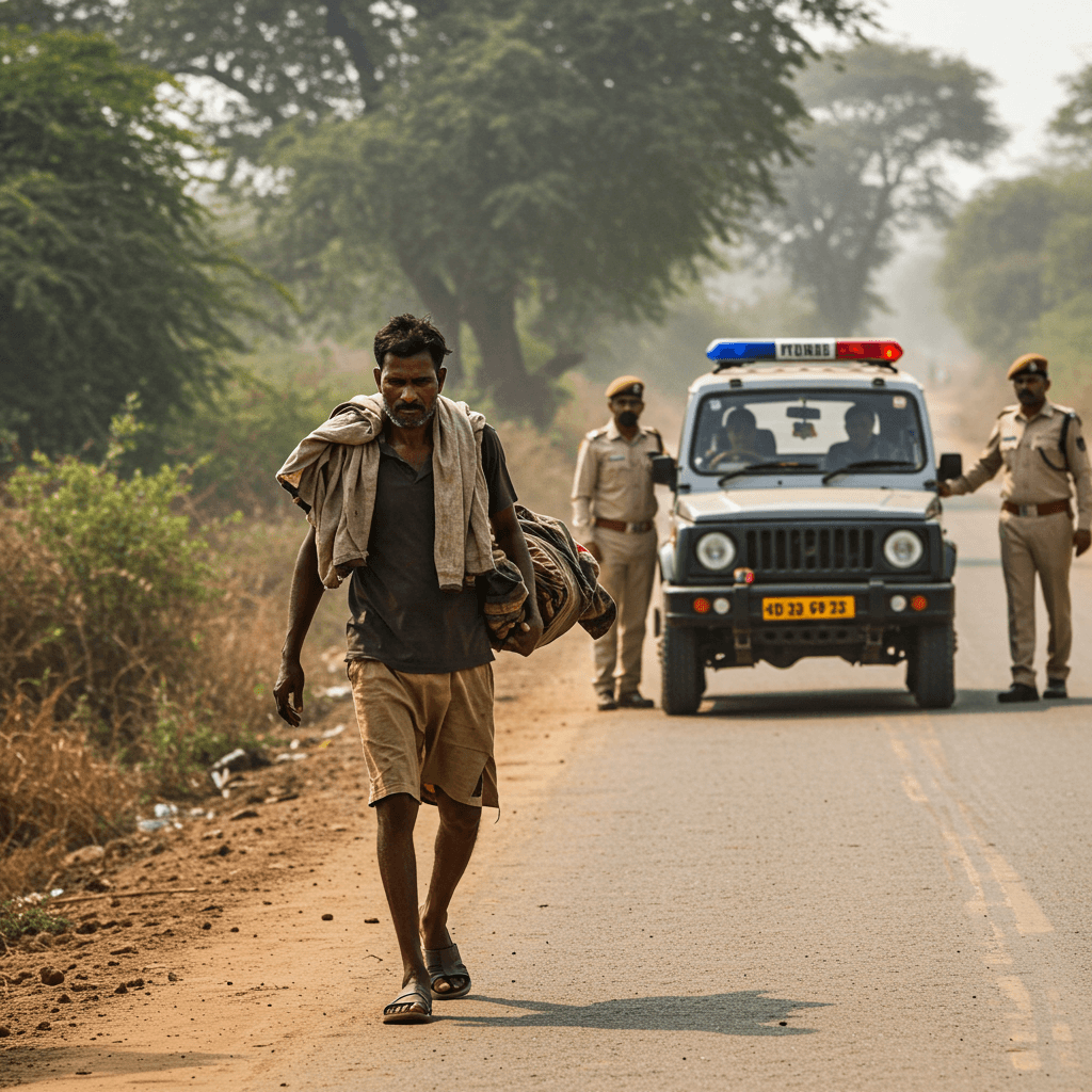 पत्नी का शव कंधे पर लाद 80KM तक पैदल चला पति, पुलिस की नजर पड़ी ! पत्नी का शव कंधे पर लाद 80KM तक पैदल चला पति, पुलिस की नजर पड़ी !